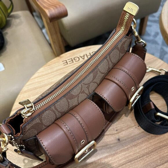 COACH mid-life underarm baguette bag mahjong bag - Picture 7 of 9